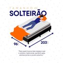 Ver imagem 5 de Conjunto Box Preto Mali Bege Molas Ensacadas Solteiro 96x203x70 - King House