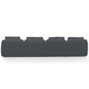Ver imagem 7 de Sofá 5 Lugares com Chaise Direito Sala Living 388cm Arlo F04 Bouclê Grafite Tc-10050 - Lyam Decor