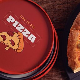 Kit 12 Pratos para Pizza Servir Pizzaria Restaurante Bar Tramontina Polipropileno 20cm Sortidos - 4