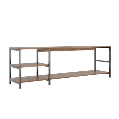 Rack Industrial Brooklin 160 para TV 60 Polegada Vintage Canela