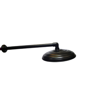 Ducha Cascata em Alumínio Polido Alto Brilho Black 10 Polegadas Com Braço De Chuveiro ( 40 Cm ) e