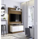 Ver imagem 1 de Estante Home Theater Ambiente Fit 1.2 Nature Off White – Imcal