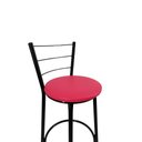 Ver imagem 3 de Kit 2 Banqueta Alta Preta Cozinha Gourmet Americana Balcão:rosa