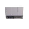 Armário Aéreo Suspenso 3 Portas 100% Mdf Bp Branco Cozinha/área Serviço - 3