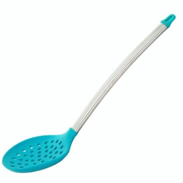Escumadeira Em Silicone Emborrachada E Cabo Inox Tiffany - 2