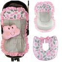 Ver imagem 1 de Kit Capa de Carrinho + Capa Bebê Conforto + Almofada Amament