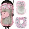 Kit Capa de Carrinho + Bebê Conforto + Almofada Amamentação - 1