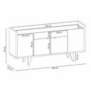 Ver imagem 5 de Buffet Aparador Melodia Cinamomo/off White - Hb Móveis