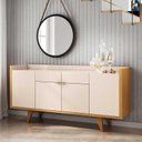 Ver imagem 2 de Buffet Aparador Melodia Cinamomo/off White - Hb Móveis