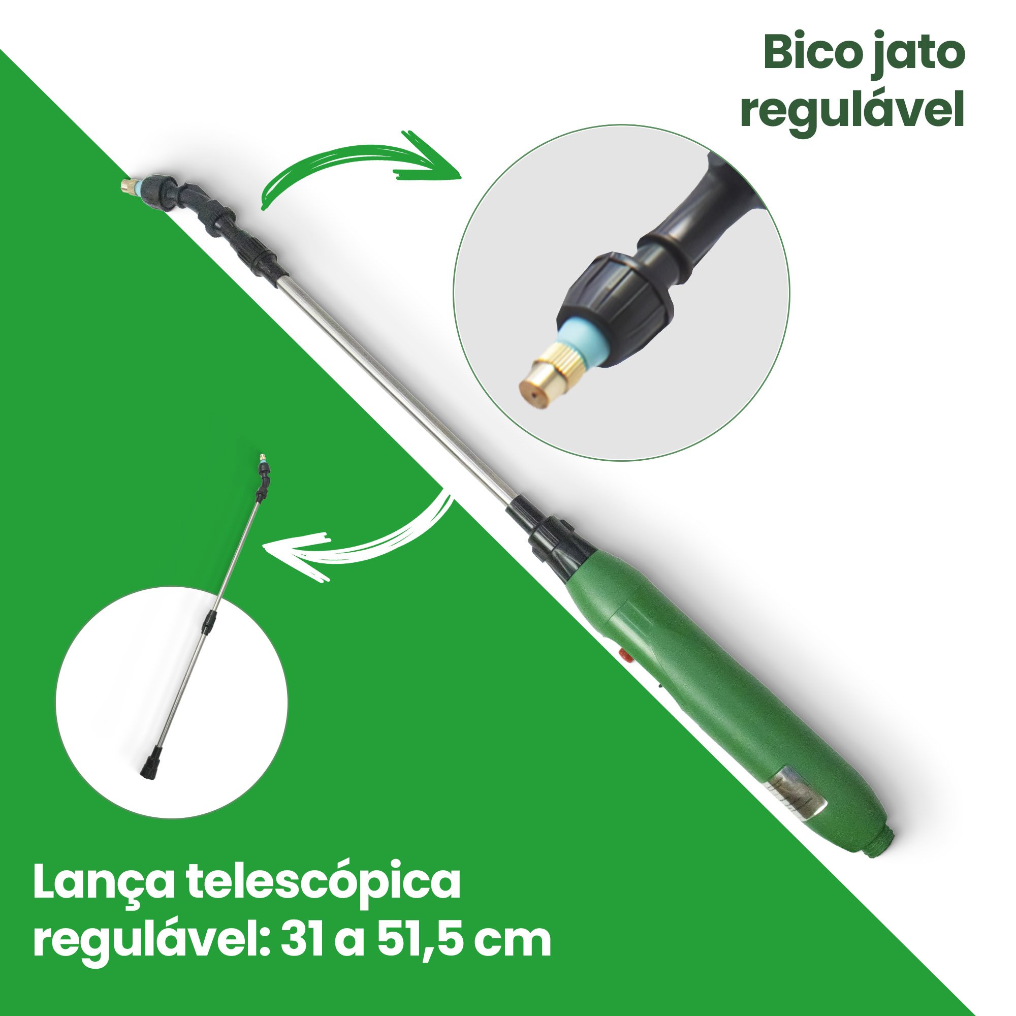 Pulverizador Bateria Bomba Agrícola Jardim 5l Tpb05 Trato - 6