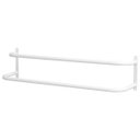Ver imagem 3 de Porta Toalhas Toalheiro Duplo para Porta ou Parede Branco 48Cm