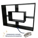 Ver imagem 2 de Nicho Organizador Suspenso Retangular com 5 Módulos:Preto