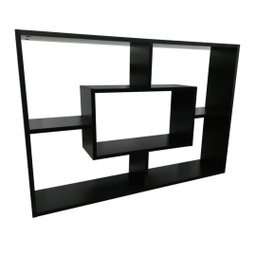 Nicho Organizador Suspenso Retangular com 5 Módulos:Preto - 1