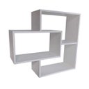 Ver imagem 1 de Nicho com Prateleira e Divisória 3 Módulos Retangular MDF:Branco