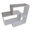 Ver imagem 3 de Nicho com Prateleira e Divisória 3 Módulos Retangular MDF:Branco