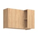 Ver imagem 1 de Armário Aéreo Cozinha Modulado Rebeca C/ 1 Porta Canto 94cm Mel - Movelbento