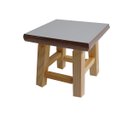 Ver imagem 1 de Banqueta Mini Hardman Madeira Natural Ass. Quadrado MDF Bco