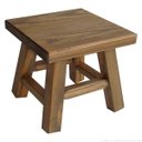 Ver imagem 1 de Banqueta Mini Hardman Madeira Padrão Nogueira Ass. Quadrado