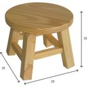 Ver imagem 2 de Banqueta Pinus Natural Assento Redondo - Hardman