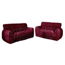 Ver imagem 1 de Capa De Sofá Tamanho King Elasticada 2 E 3 Lugares tecido Grosso 21 Elásticos Vinho