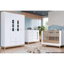 Ver imagem 4 de Cômoda Bebê Aconchego C/ 1 Porta e 4 Gavetas Branco/jequitiba - Henn