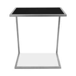 Mesa de Apoio Lateral para Sofá Belfast Prata e Preto - 3