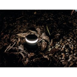 Balizador de Solo Preto Led Taschibra Edge Redondo 1w 3000k - Preto - Luz Quente 3000k - 3