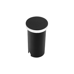 Balizador de Solo Preto Led Taschibra Edge Redondo 1w 3000k - Preto - Luz Quente 3000k