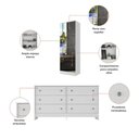 Ver imagem 6 de Quarto Infantil Modulado Bicama com Guarda-Roupa e Colchão/Cômoda/Sapateira Pulse Multimóveis
