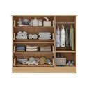 Ver imagem 5 de Cômoda Infantil 95cm 1 Porta com Vidro e 4 Gavetas Pirulito Multimóveis Mp4469 Madeirado-off White