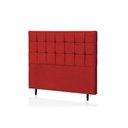 Ver imagem 1 de Cabeceira King Livia 195 CM Suede Vermelho - D A Decor