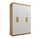 Ver imagem 1 de Guarda Roupa Colibri 4 Portas 3 Gavetas Cinamomo/off - D Doro