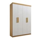 Ver imagem 1 de Guarda Roupa Colibri 4 Portas 3 Gavetas Cinamomo/off - D Doro