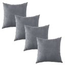 Ver imagem 2 de Kit 04 Capas Almofada Suede Sortido Veludo Sala:Cinza