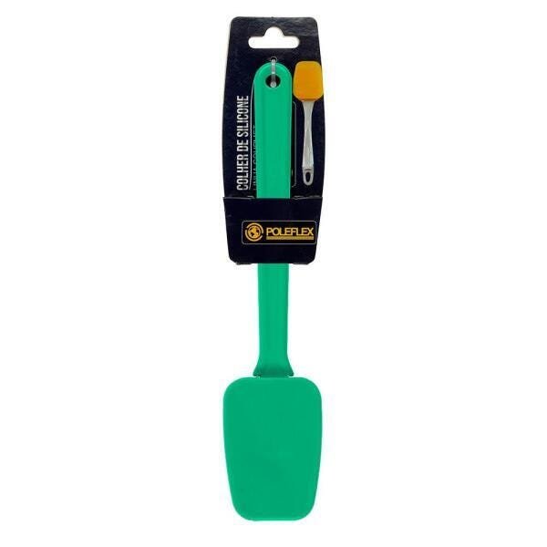 Colher De Silicone - Kit Com 3 Unidades Cor:Verde Água - 1