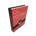 Ver imagem 2 de Kit Vinho 5 Acessórios em Inox e Livro Decorativo Capa Coral/preto/prata