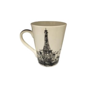 Caneca Cerâmica Modelo Paris 340ml