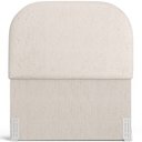 Ver imagem 3 de Cabeceira Cama Box 100cm Lanna com Puff Recamier Doha W01 Linho Cru - Lyam Decor