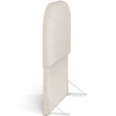 Ver imagem 3 de Cabeceira Cama Box 100cm Lanna com Puff Recamier Doha W01 Linho Cru - Lyam Decor