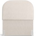Ver imagem 6 de Cabeceira Cama Box 100cm Lanna com Puff Recamier Doha W01 Linho Cru - Lyam Decor
