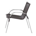 Ver imagem 2 de Kit com 4 Cadeiras Empilháveis Fibra Sintética Alumínio Jardim Varanda Área Externa Não Enferruja