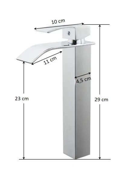 Torneira Banheiro Monocomando Cascata Bica Alta - 3