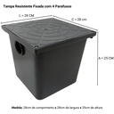 Ver imagem 3 de Caixa para Gordura Sifonada sem Mau Cheiro com Cesto Limpeza