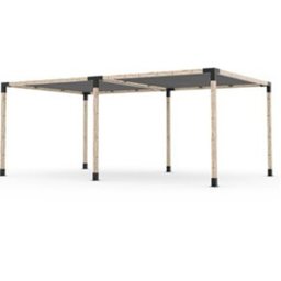 Pérgola Popsteel Dupla Fixa com Toldo Slim - 1