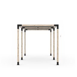 Pérgola Popsteel Dupla Fixa com Toldo Slim - 2