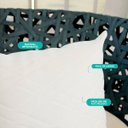 Ver imagem 6 de Capa de Almofada Decorativa Premium Impermeável com Zíper:branco