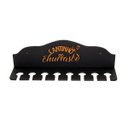 Ver imagem 1 de Porta Espetos de Churrasco para Parede Mdf Preto Organizador Área Gourmet 40x14cm