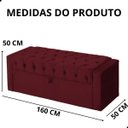 Ver imagem 7 de Calçadeira de Sapatos Baú Estofada 160cm Queen Suede Emma
