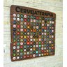 Porta tampinhas de garrafa quadro decoração Cerveja modelo Cervejaterapia rustico 150 tampas Co2Beer - 1