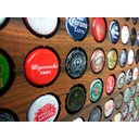 Ver imagem 4 de Porta Tampinhas de Garrafa Quadro Cervejas e Histórias 80 Tampinhas Co2beer